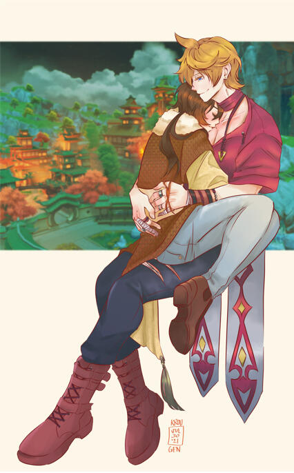 Full Body Couple Commission